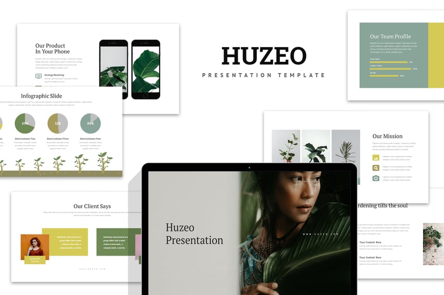 Huzeo : Gardening & Botanical Powerpoint