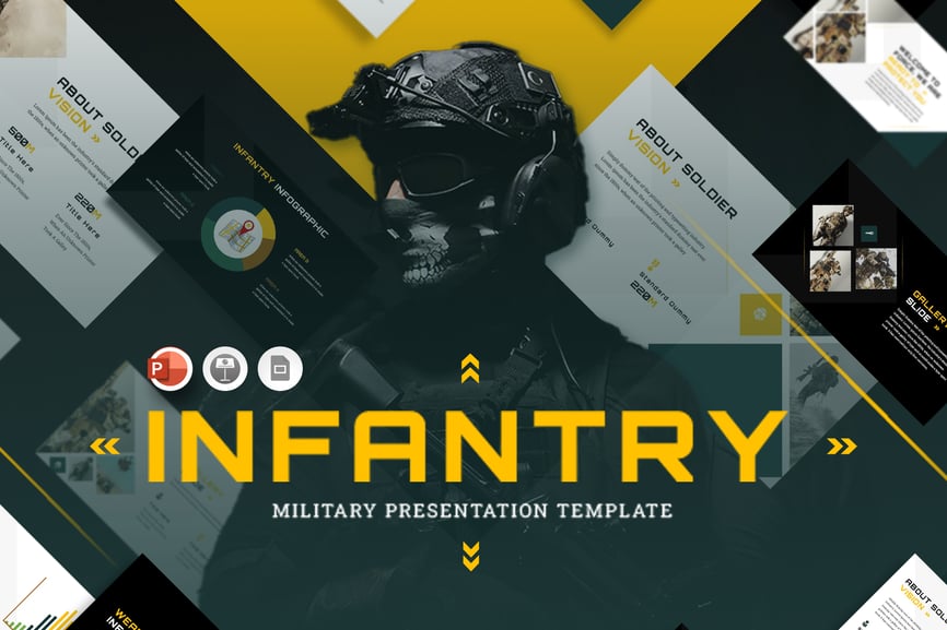 Infantry Military - Powerpoint Template