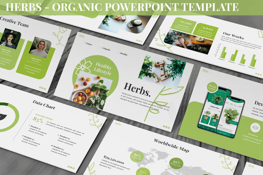 Herbs - Organic Powerpoint Template