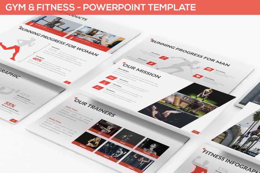 Gym & Fitness - Powerpoint Template