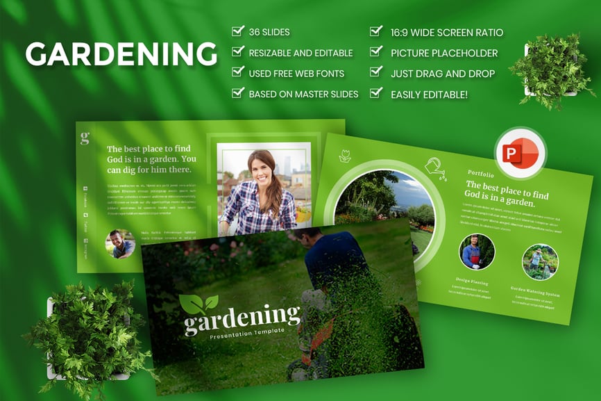 135 Gardening Presentation PowerPoint