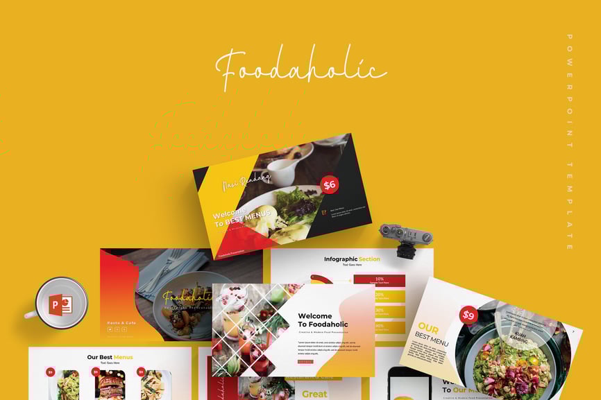 132 Foodaholic - Powerpoint Template