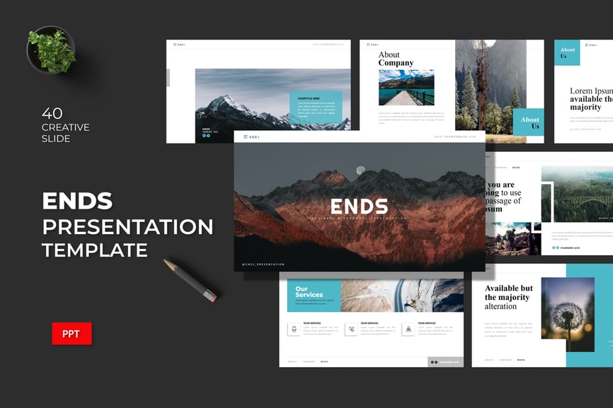 Ends - Powerpoint Template