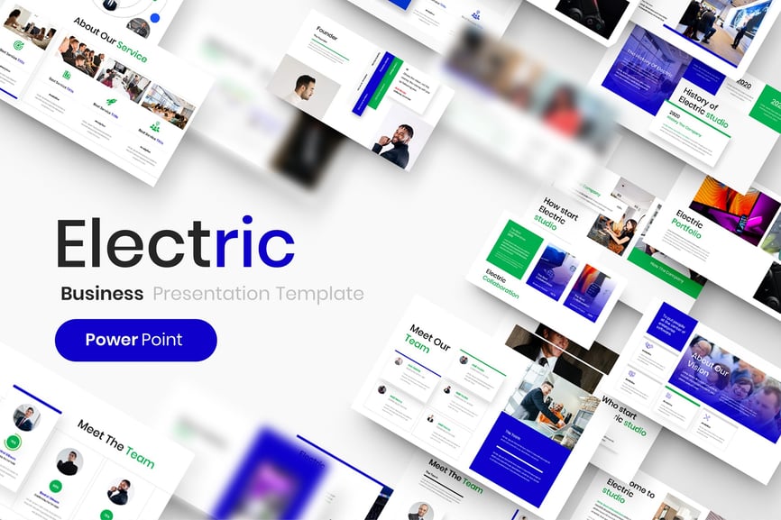 Electric – Business PowerPoint Template