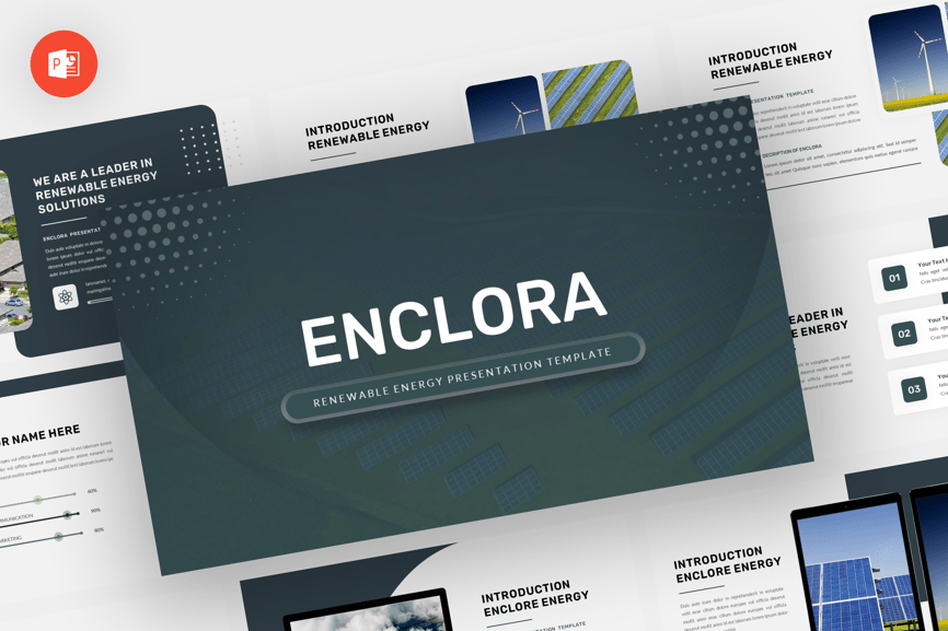 Enclora - Renewable Energy Powerpoint Template