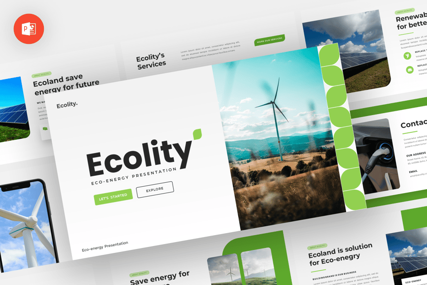 Ecolity - Eco Energy Powerpoint Template