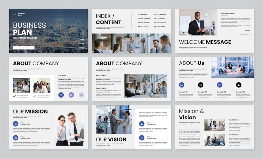 Business Plan PowerPoint Presentation Layout