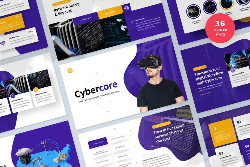 Cyber Security Company PowerPoint Template