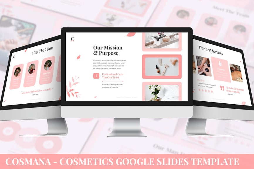 Cosmana - Cosmetics Google Slides Template