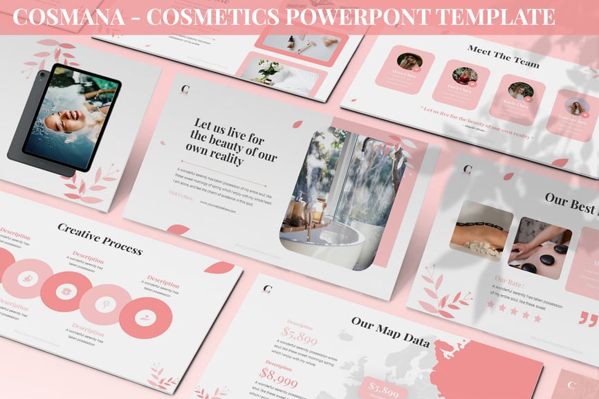Cosmana - Cosmetics Powerpoint Template