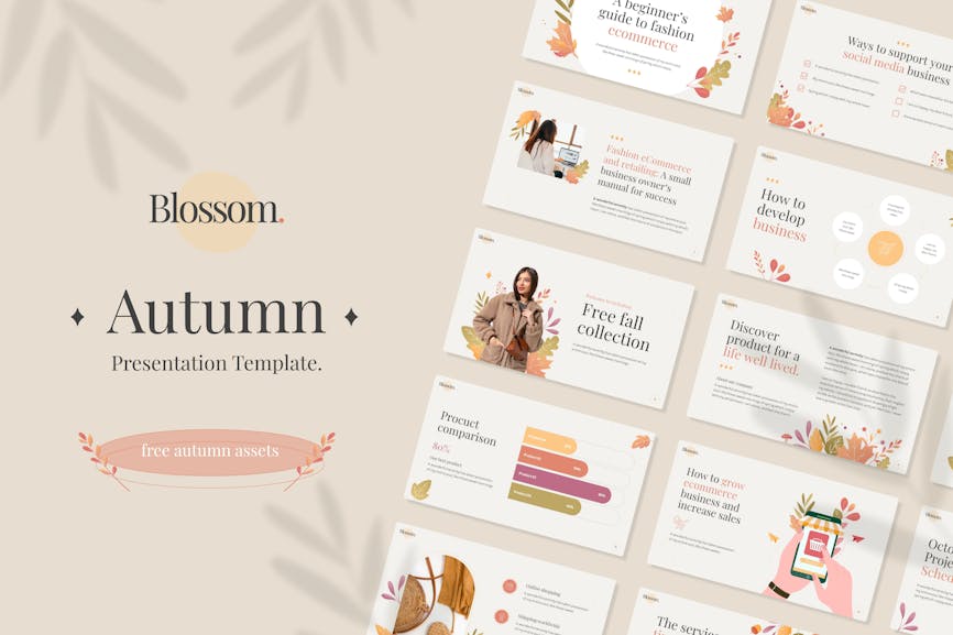 Blossom Autumn Aesthetic PowerPoint Presentation