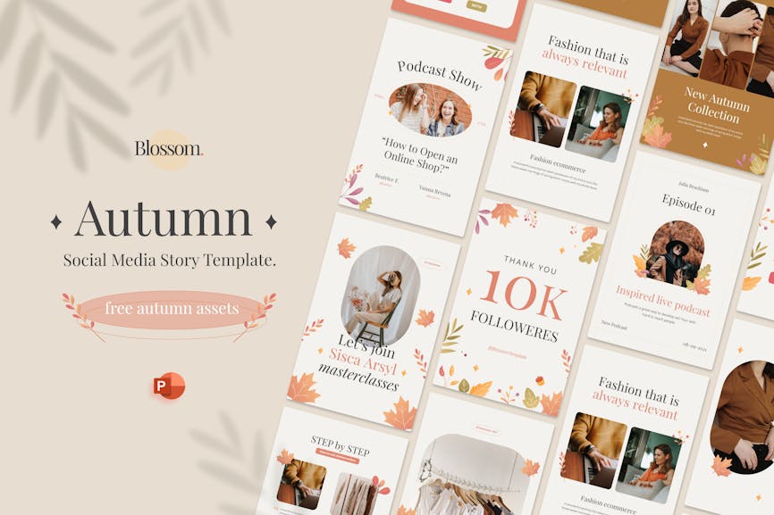 Blossom Autumn Social Media Instagram Story