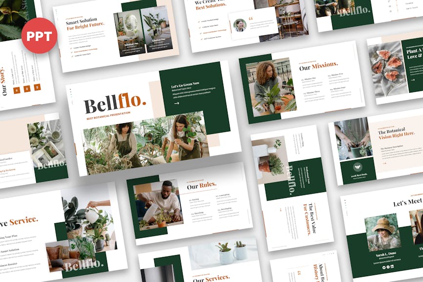 Bellflo - Botanical Powerpoint