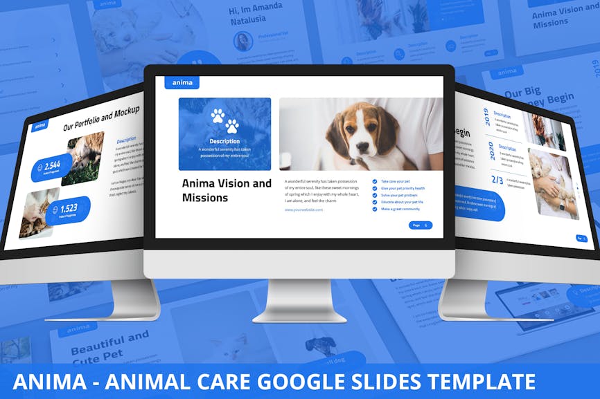Anima - Animal Care Google Slides Template
