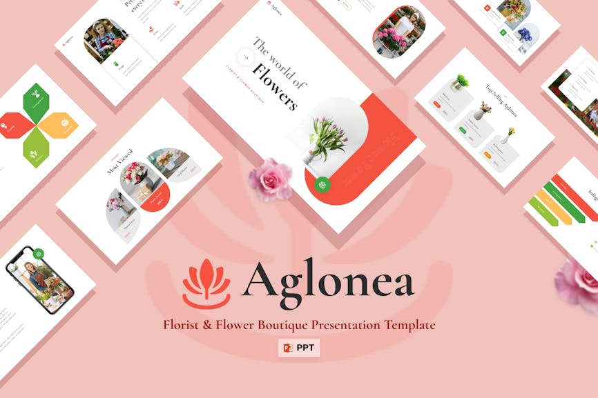 Aglonea - Florist & Flower Powerpoint Template