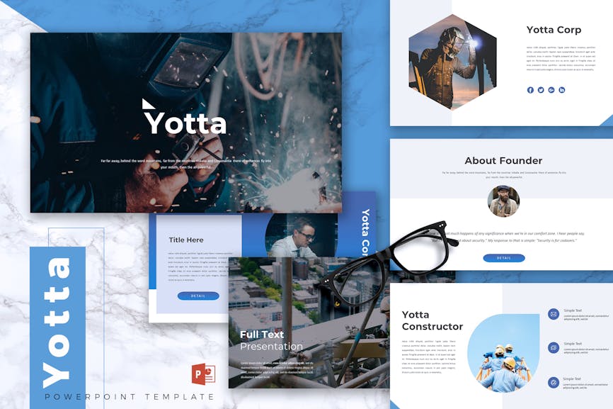 YOTTA - Construction Powerpoint Template