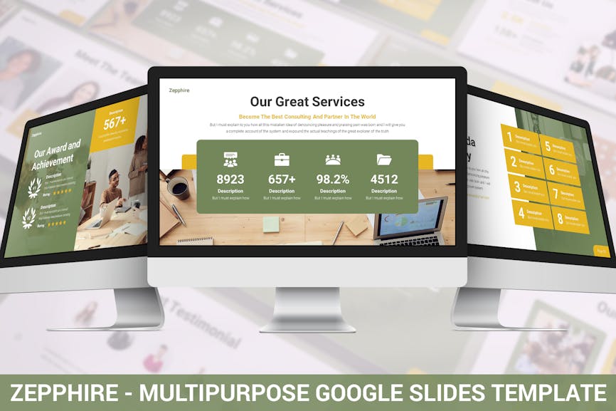 Zepphire - Multipurpose Google Slides Template