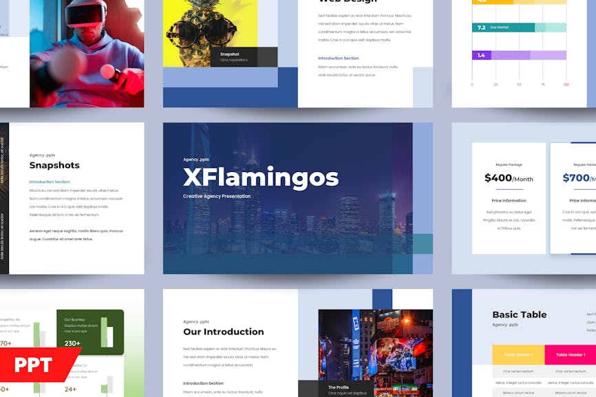 XFLAMINGOS - Creative Agency Power Point 001