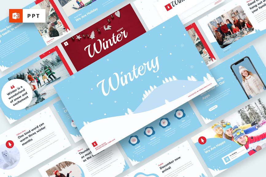 Winter Snow Powerpoint Template