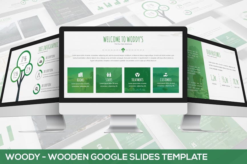 Woody - Wooden Google Slides Template
