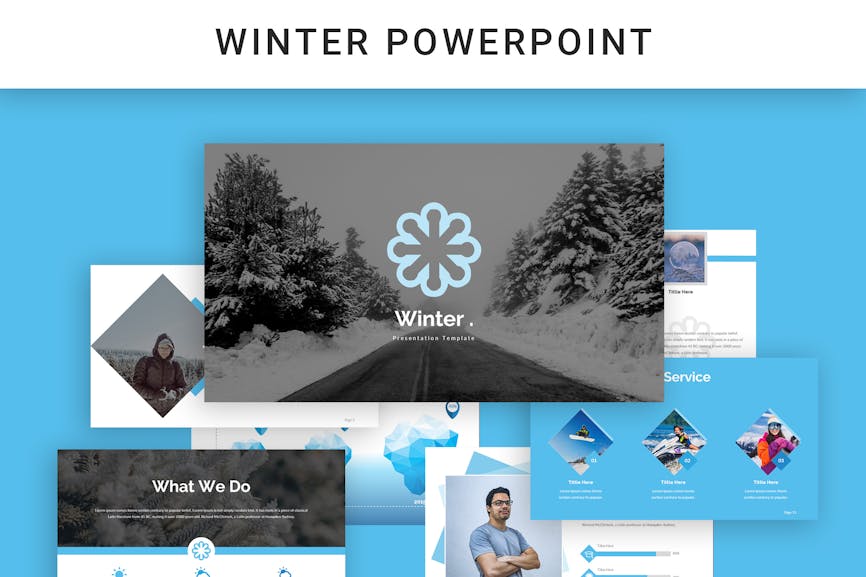 Winter - A4 Powerpoint Template