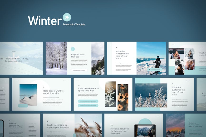 Winter Christmas Powerpoint Template