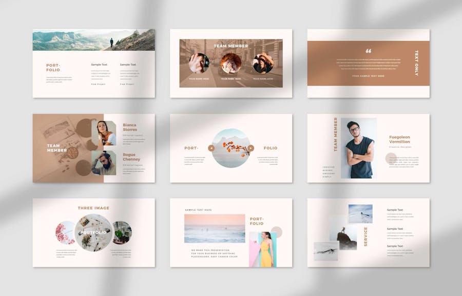 Vermillion Minimal PowerPoint Template