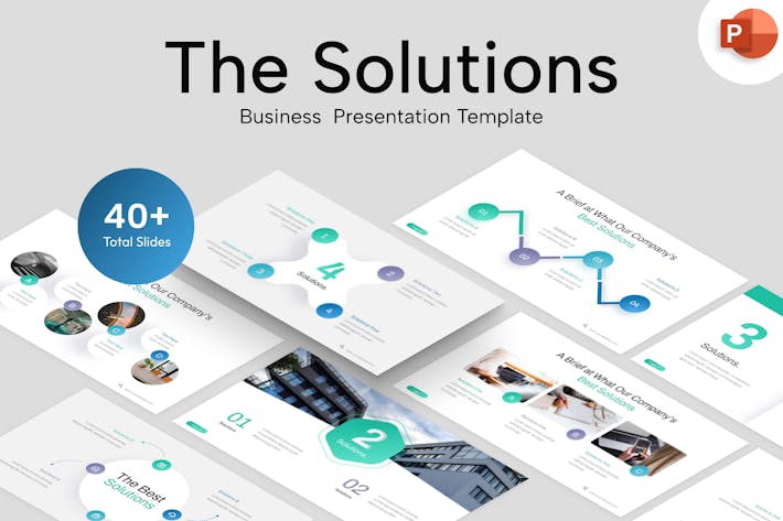 The Solutions Infographic PowerPoint Template
