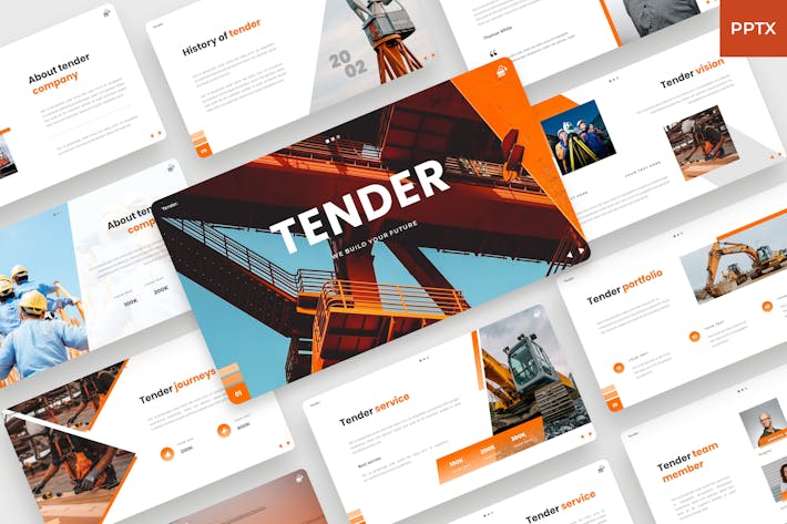 Tender - Construction industry PowerPoint Template