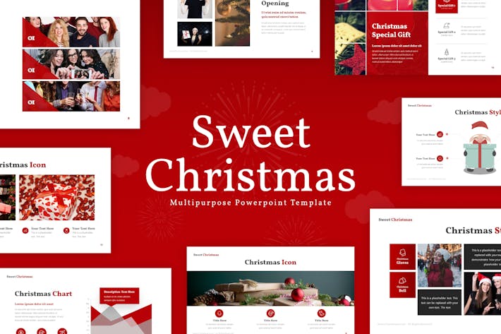 Sweet Christmas Powerpoint Presentation Template