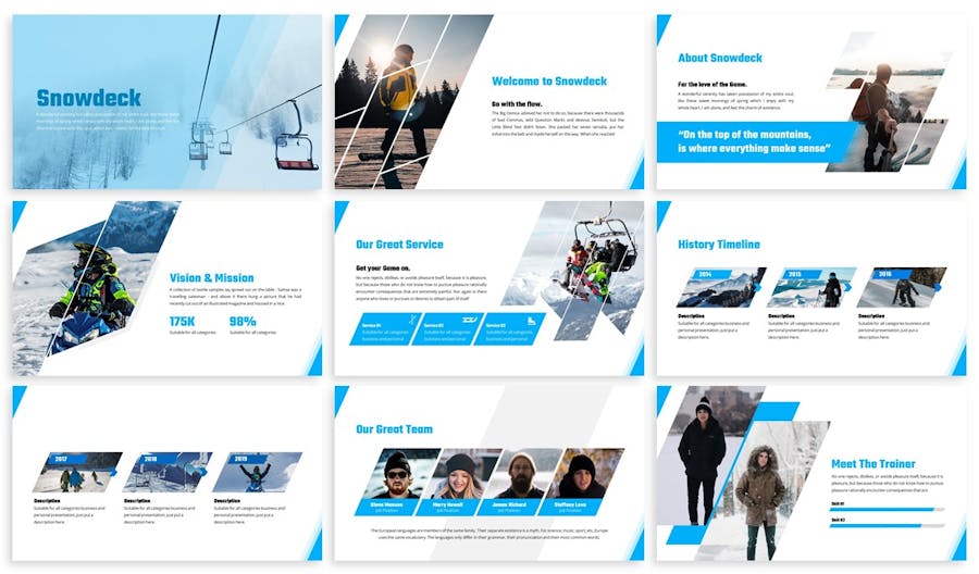 Snowdeck - Snow Park Powerpoint Template