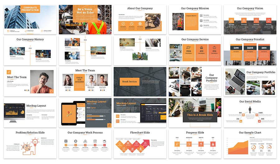 Construction Powerpoint Template