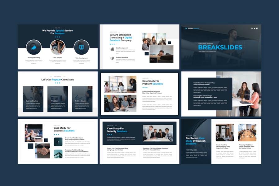 Routech - IT Solutions PowerPoint Template