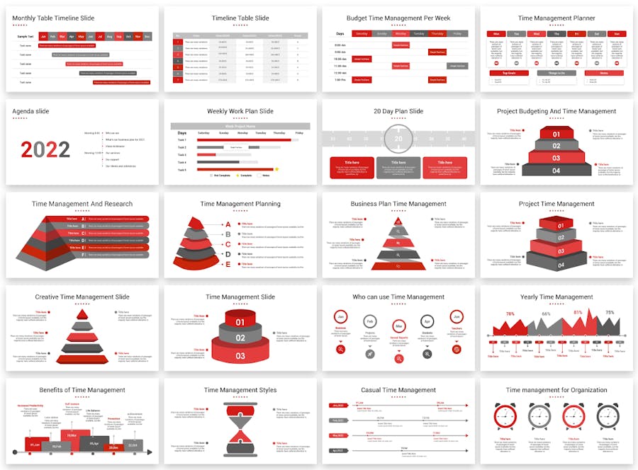 Project Time Management PowerPoint Template