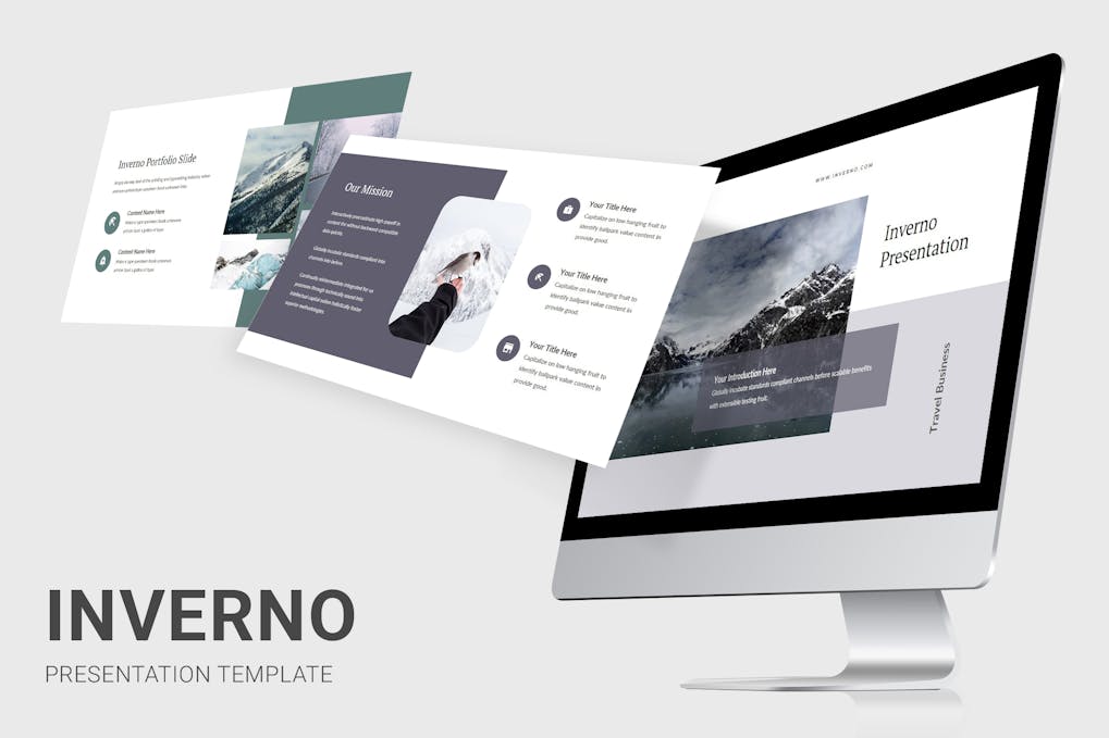 Inverno - Winter Theme Powerpoint