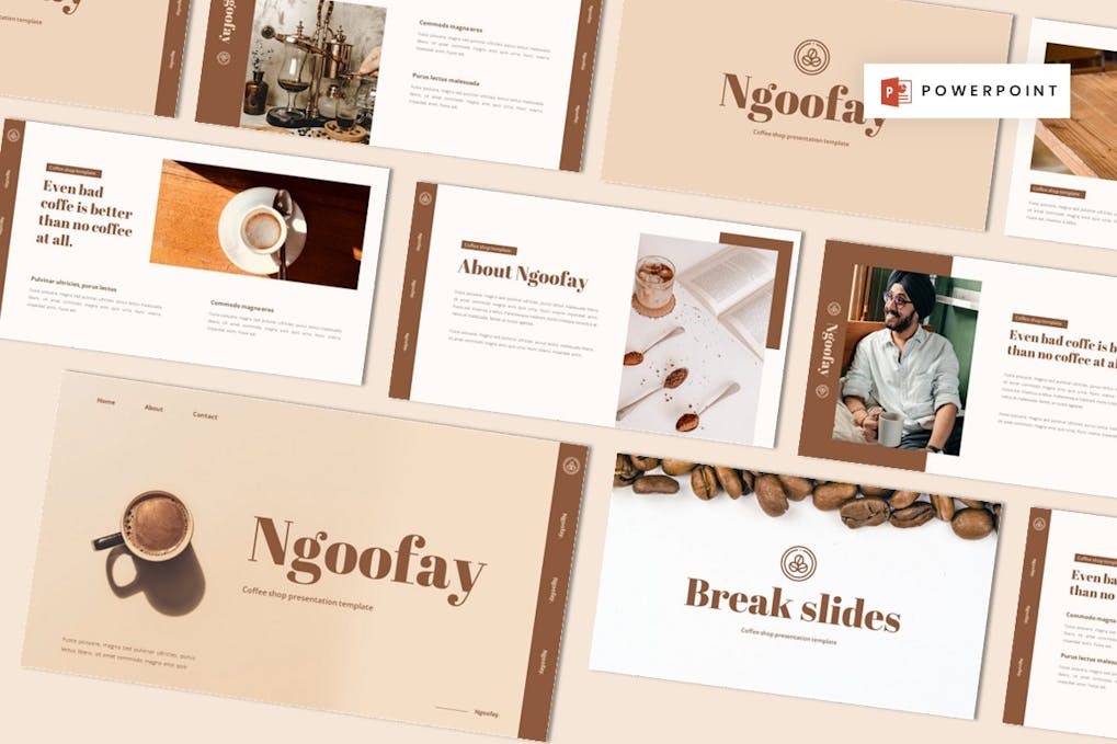 200 Ngoofay - Coffe Shop Powerpoint Template