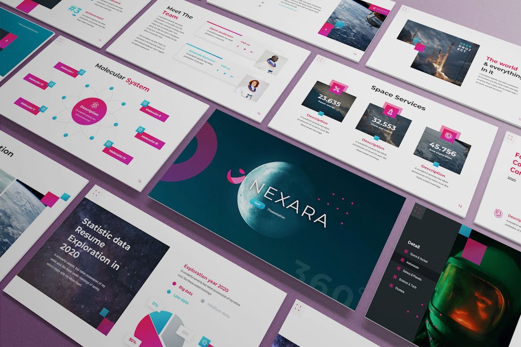 198 Nexara - Futuristic Powerpoint Template