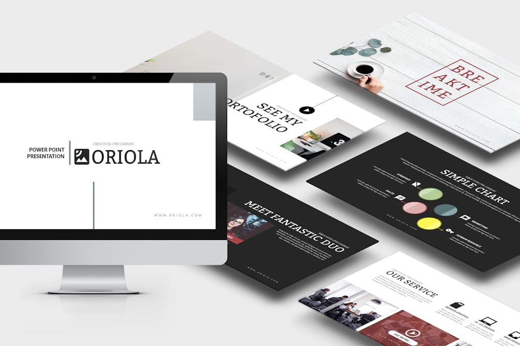184 Oriola : Business Powerpoint Template