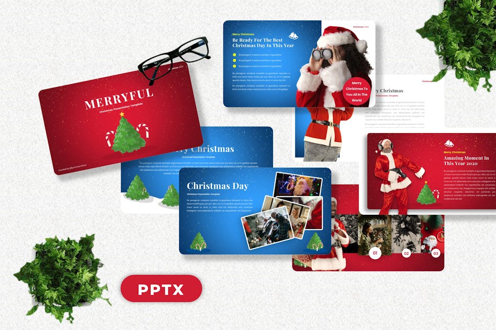 181 Merryful - Christmas Powerpoint Template