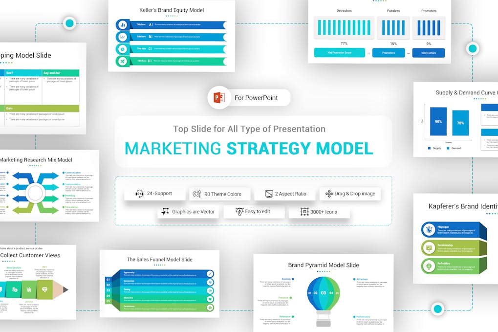 Marketing Strategy Model PowerPoint Template
