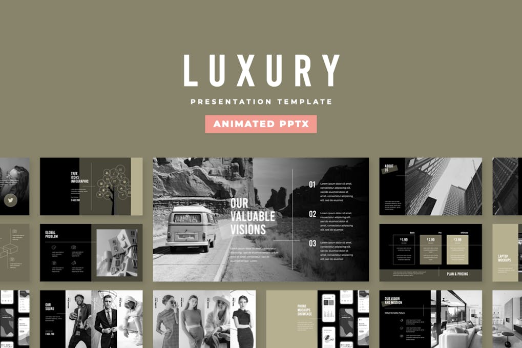 Luxury Animated PowerPoint Template