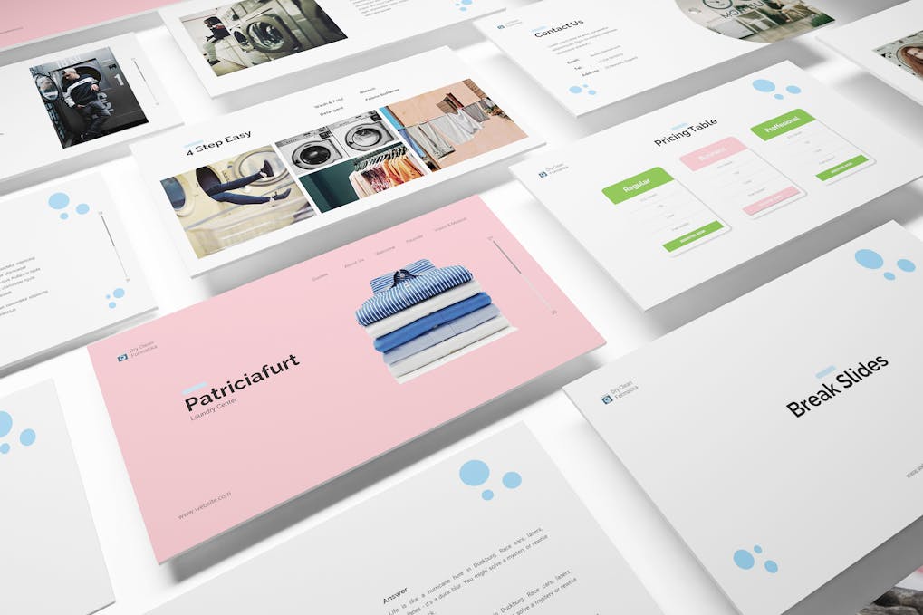 Laundry Powerpoint Template