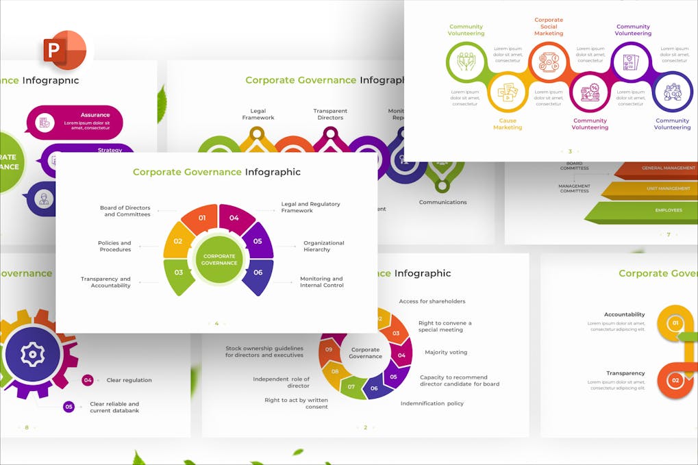 Corporate Governance Infographic PowerPoint