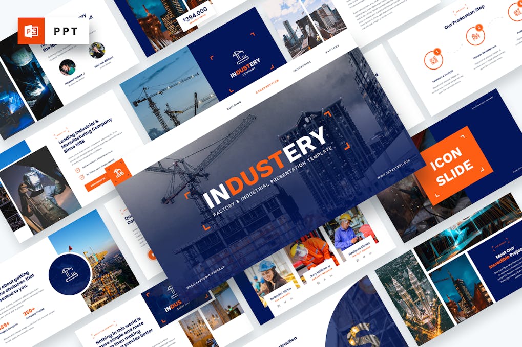 Industery - Factory Industrial Powerpoint Template