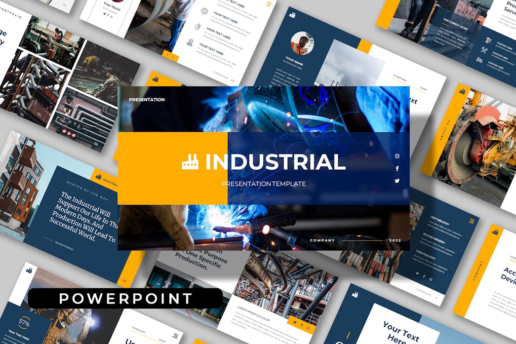 INDUSTRIAL - Factory Business Powerpoint