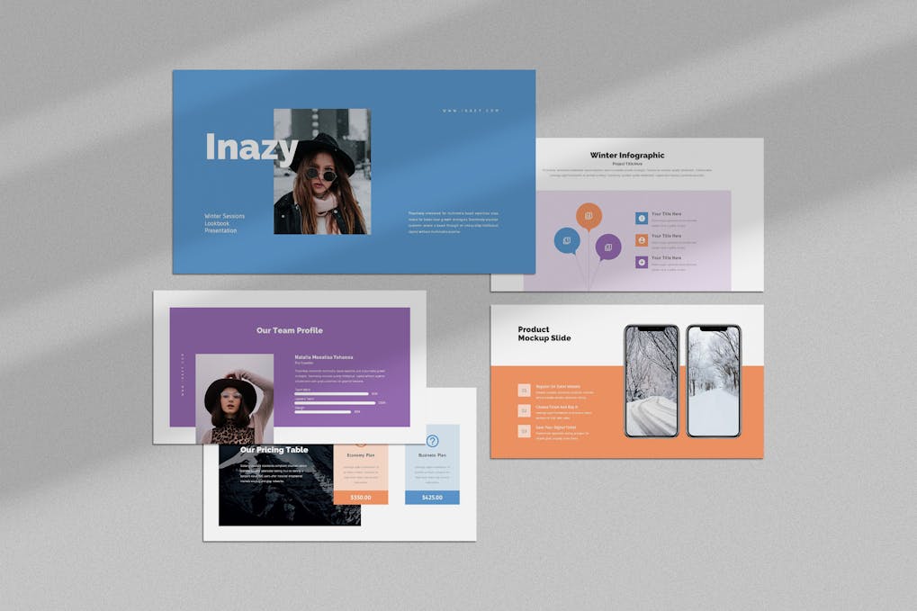 Inazy : Winter Session Lookbook Powerpoint