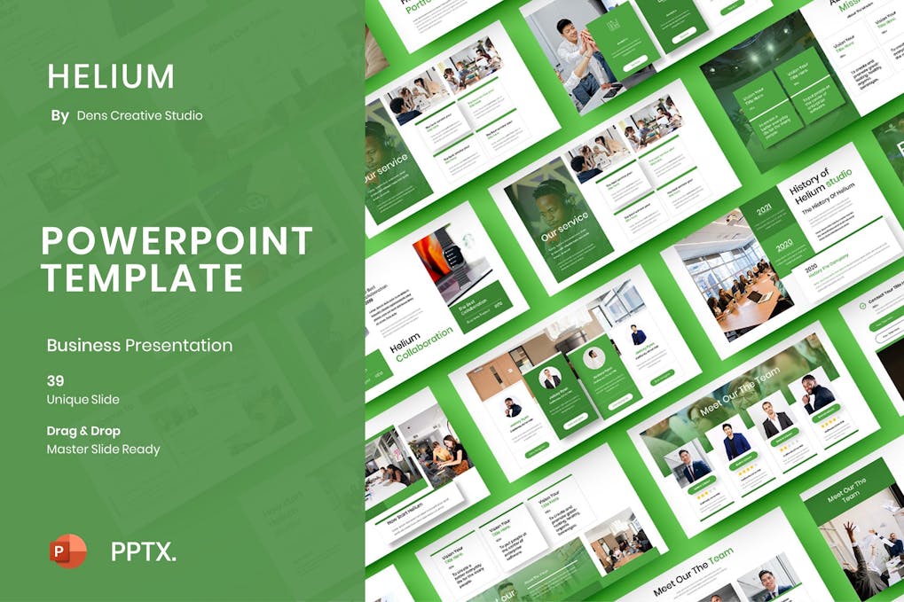 Helium – Business PowerPoint Template