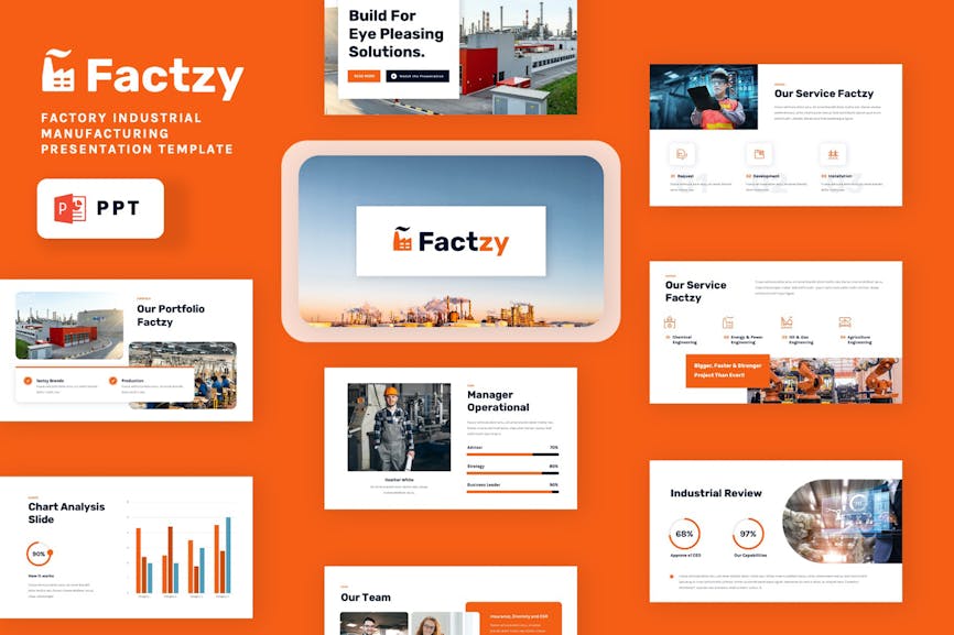 Factzy - Factory Industrial Powerpoint Template