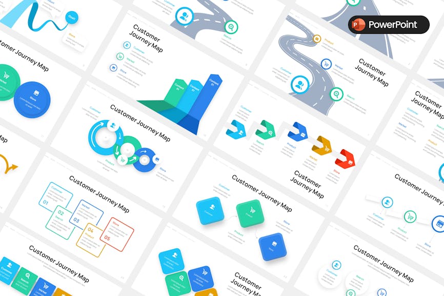 Customer Journey Map PowerPoint Template