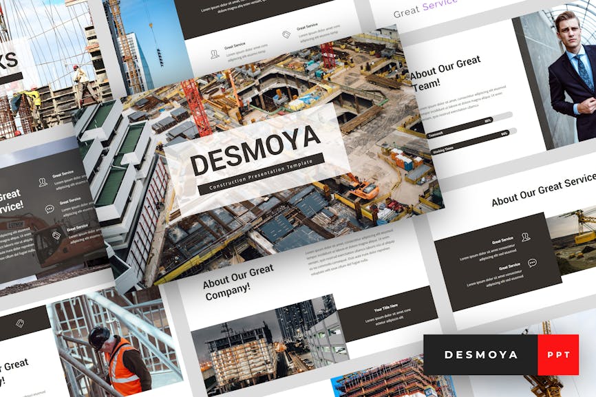 Desmoya - Construction PowerPoint Template